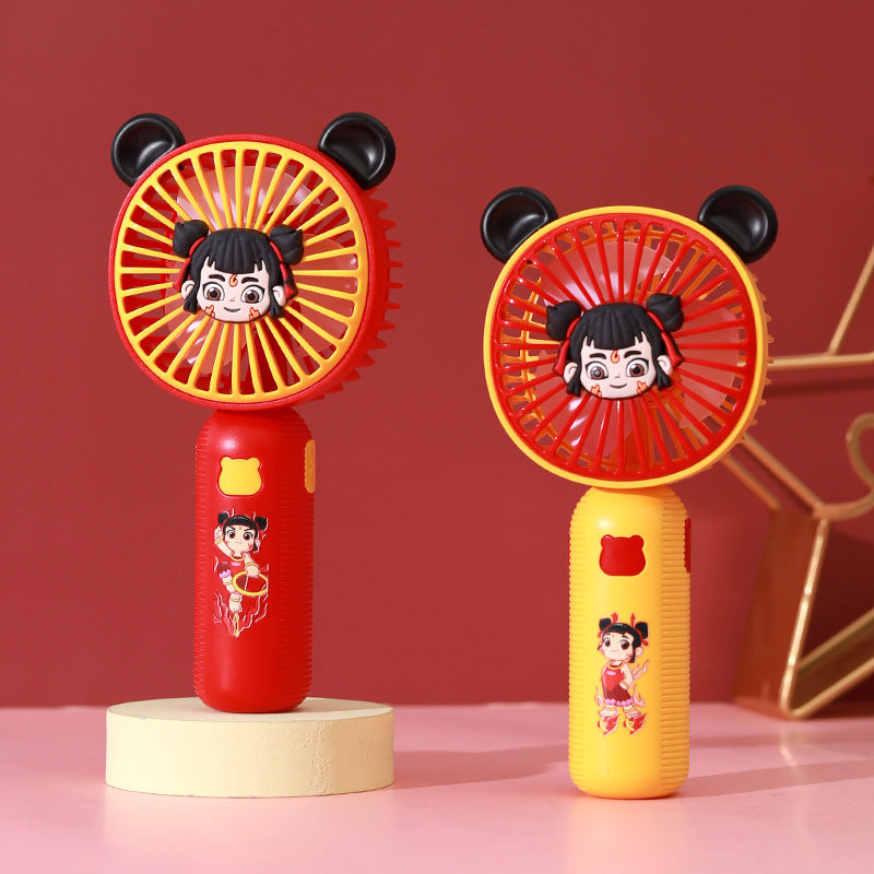Women's portable mini handheld fan with creative animal design Bowlift