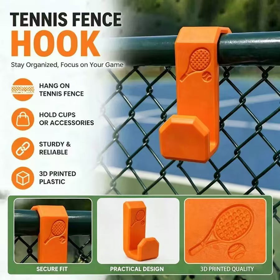 Clip-On Chain-Link Fence Paddle and Gear Hook Organizer Bowlift
