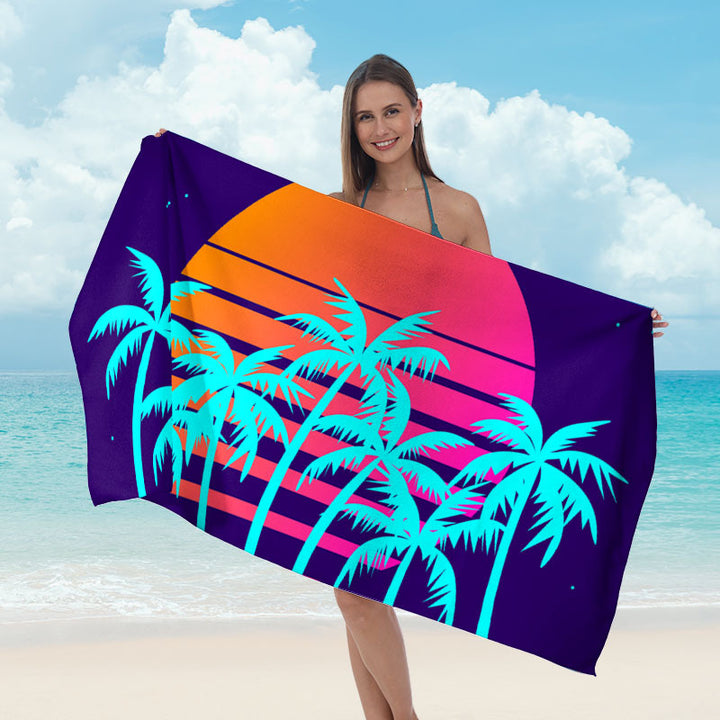Beach towel with striking surf design Bowlift