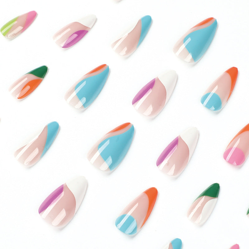 Artful nail art with colorful accents Bowlift