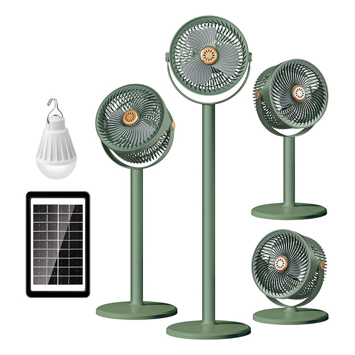 Unisex Solar-Powered Multi-Functional Floor Fan Bowlift