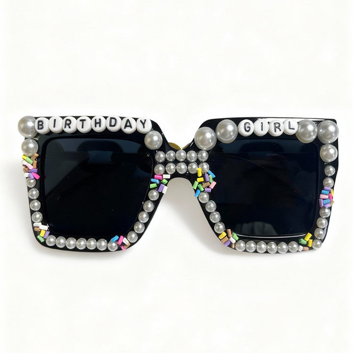 Playful Birthday-Themed Statement Sunglasses Bowlift