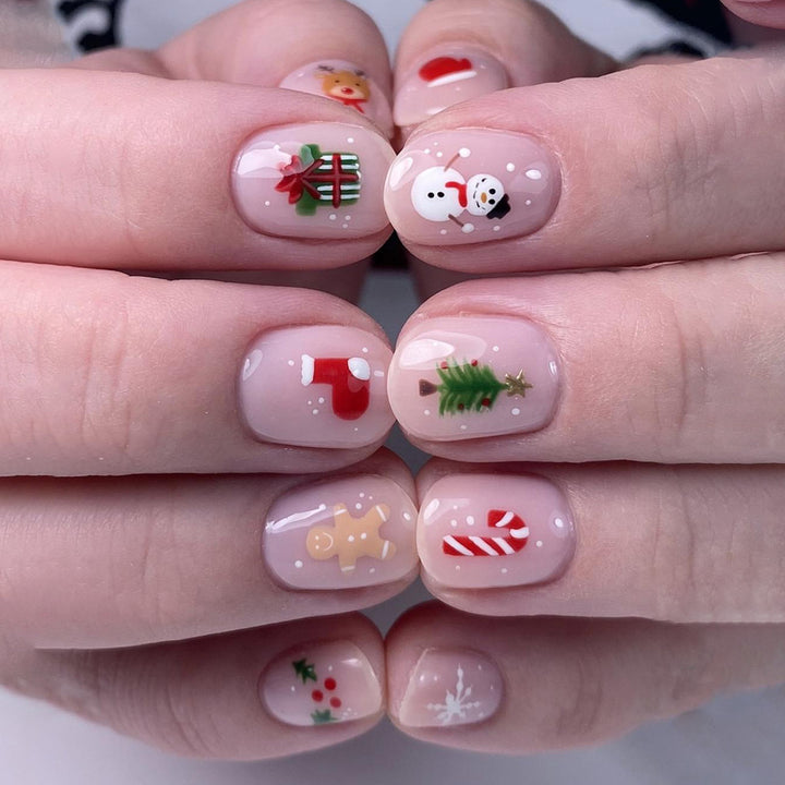 Festive Holiday-Themed Nail Art Extensions Bowlift 1789713259