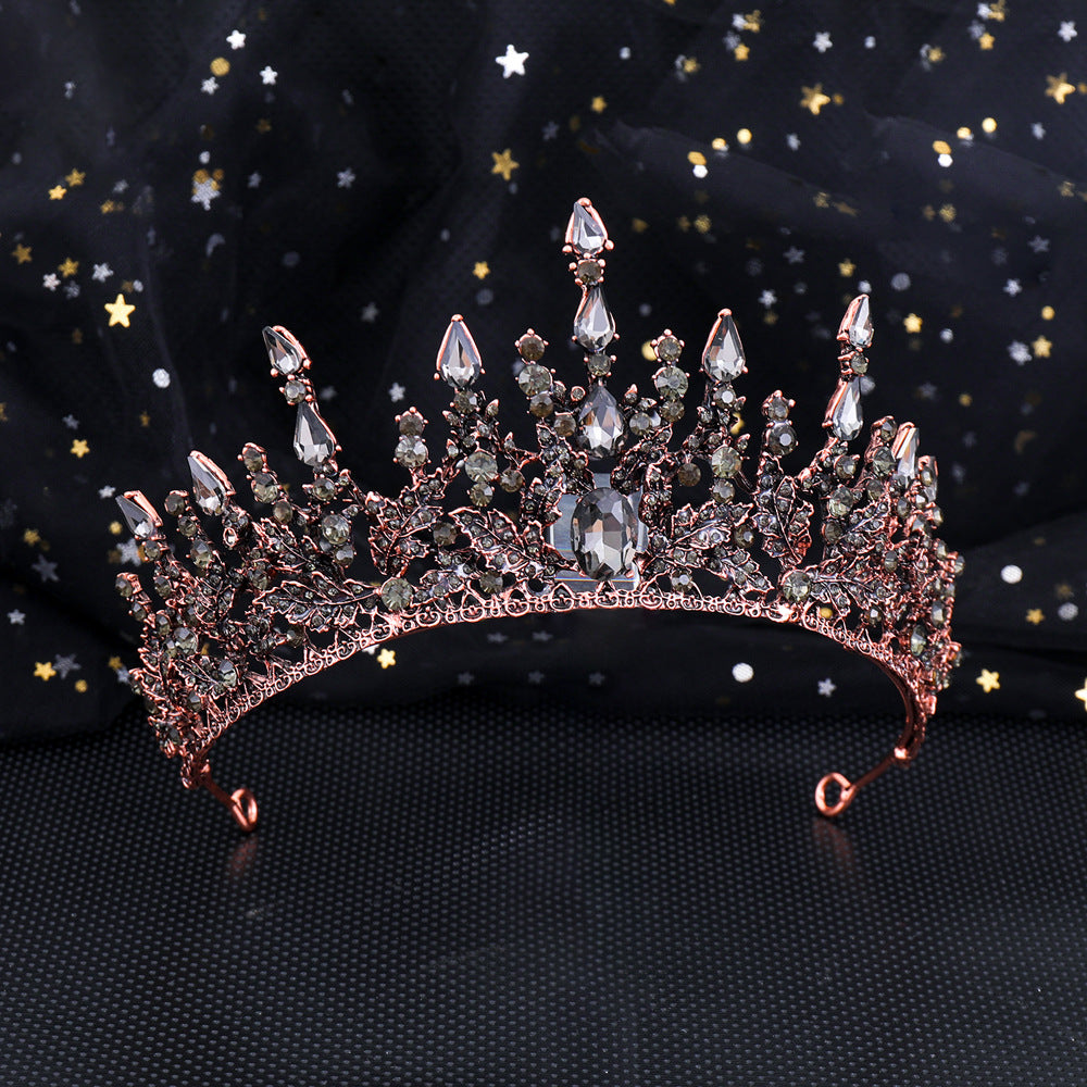 Women Elegant Tiara with Sparkling Crystals Bowlift