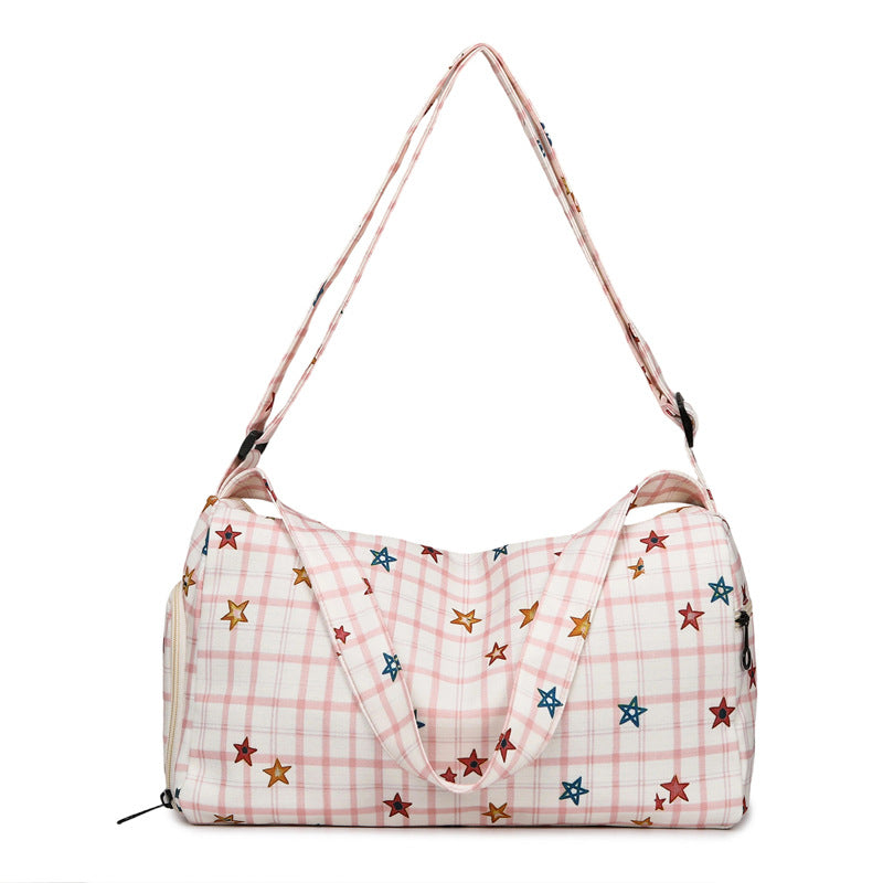 Sporty shoulder bag with unique star pattern Bowlift