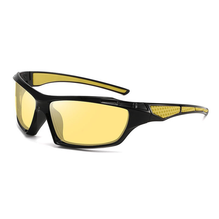 Unisex nan sporty wraparound sunglasses with polarized, shatterproof polycarbonate lenses and non-slip nose pads Bowlift