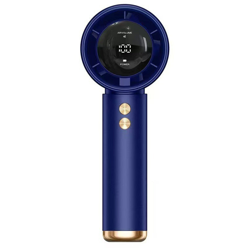 Unisex portable USB rechargeable handheld fan with digital display and multi-stage control Bowlift