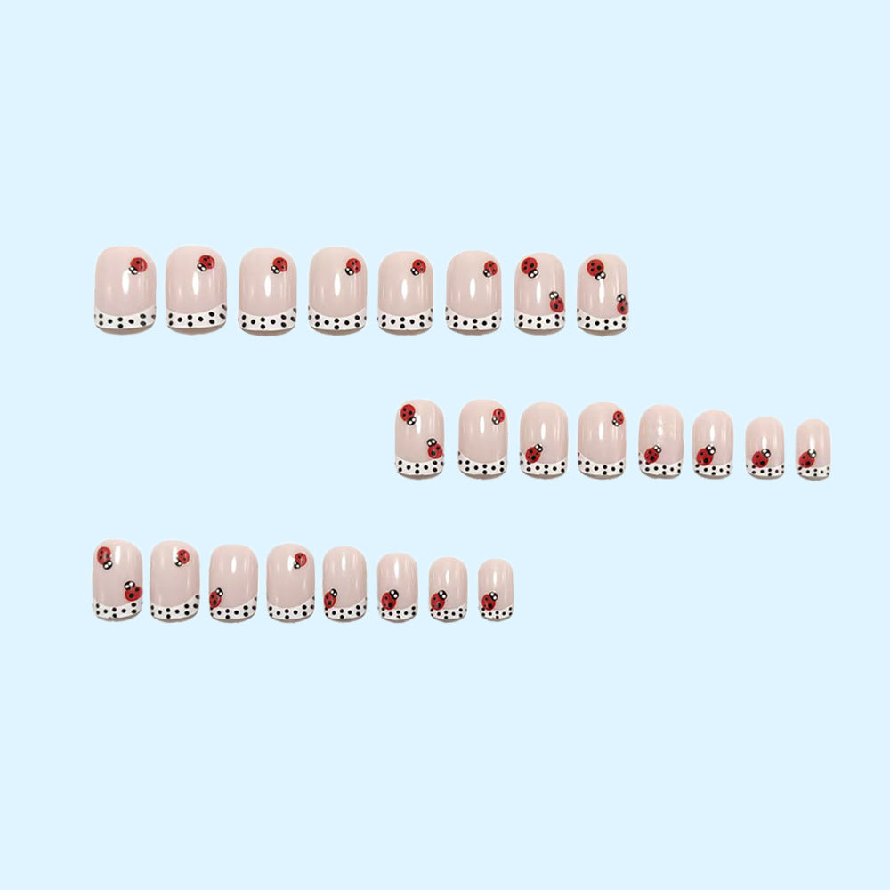 Nail art with cute ladybug designs Bowlift