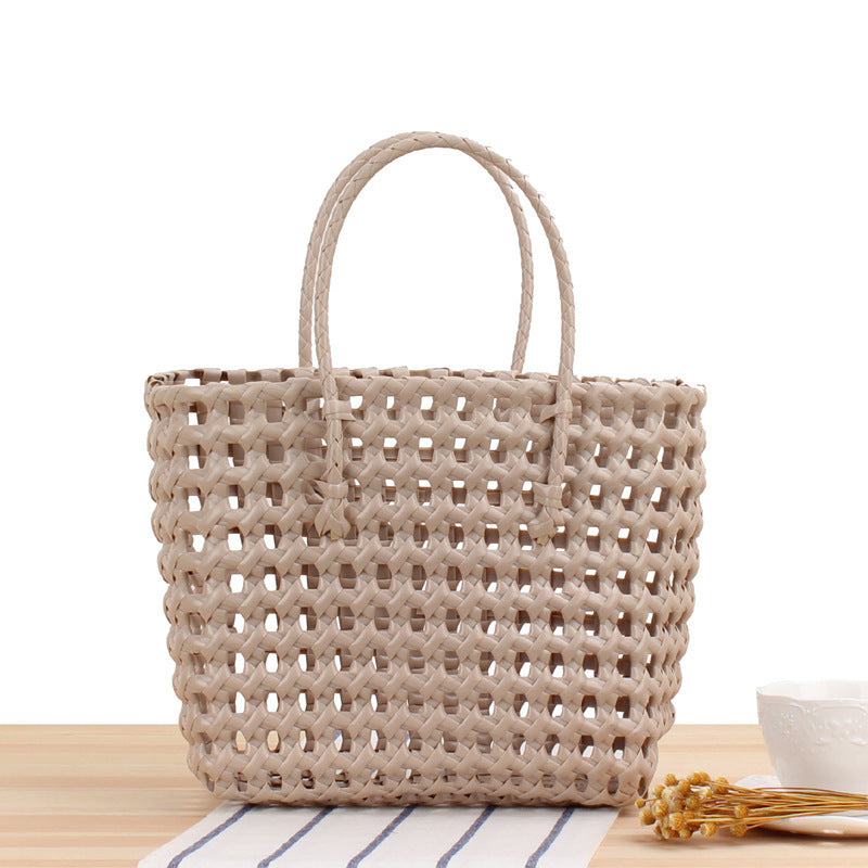 Flexible Tote Bag Made of Handcrafted Woven Material Bowlift