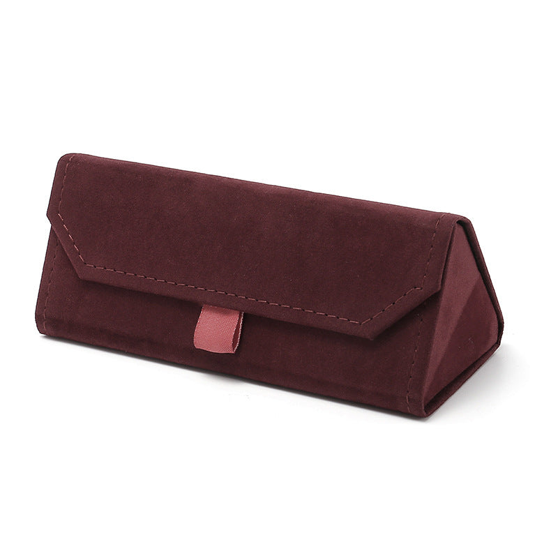 Foldable Suede Sunglasses Case with Magnetic Closure Bowlift