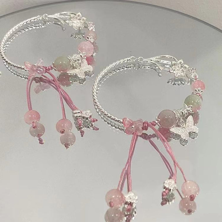 Floral Charm Wrap Bracelet Bowlift