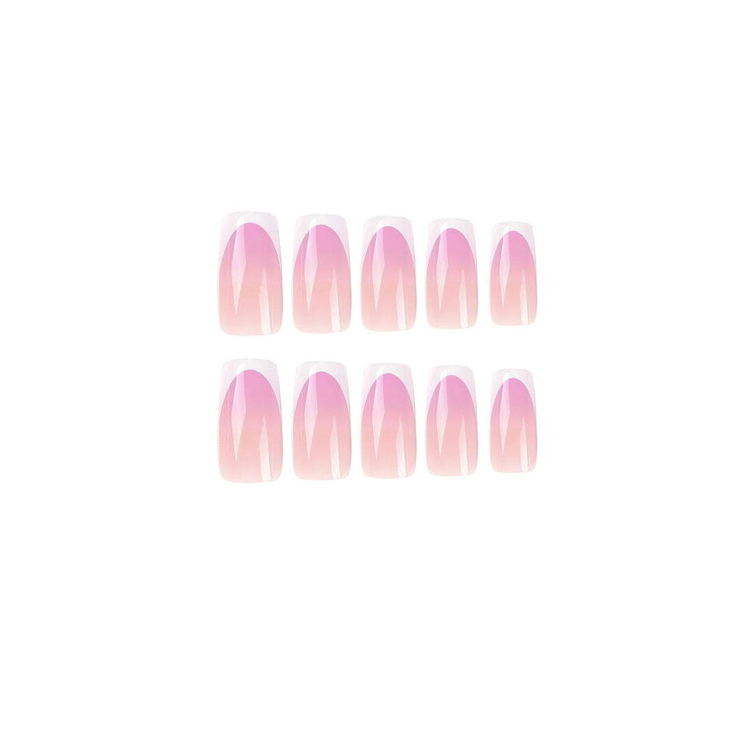 Artful Nail Extensions with Delicate Ombre Design Bowlift