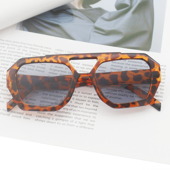 Women's fashionable hexagonal glasses Bowlift