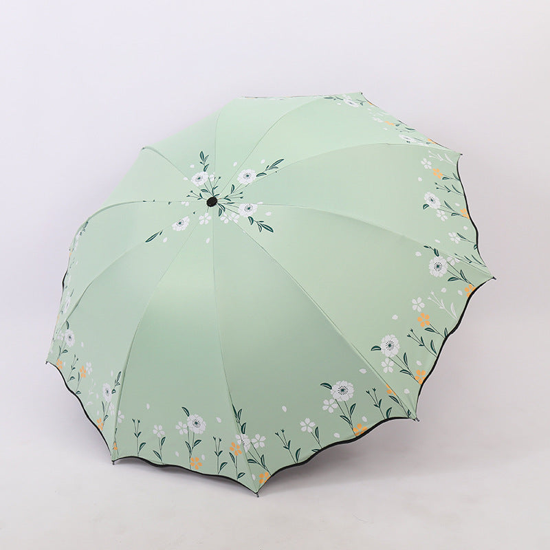 Ladies flower decorated umbrella Bowlift