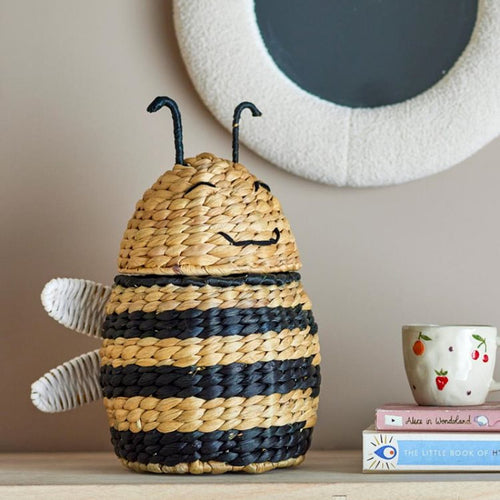 Handcrafted decoration basket made of natural materials Bowlift