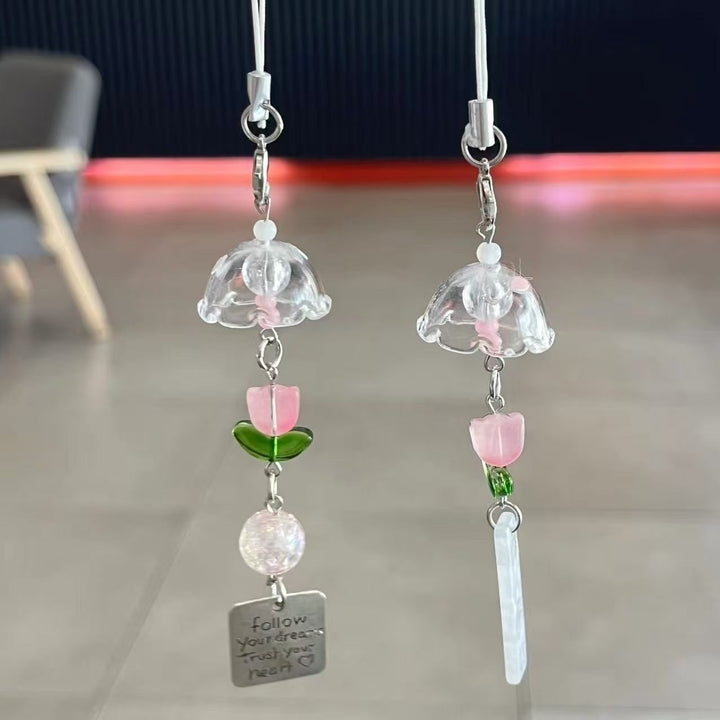 Decorative Floral Pendant Keychain Bowlift