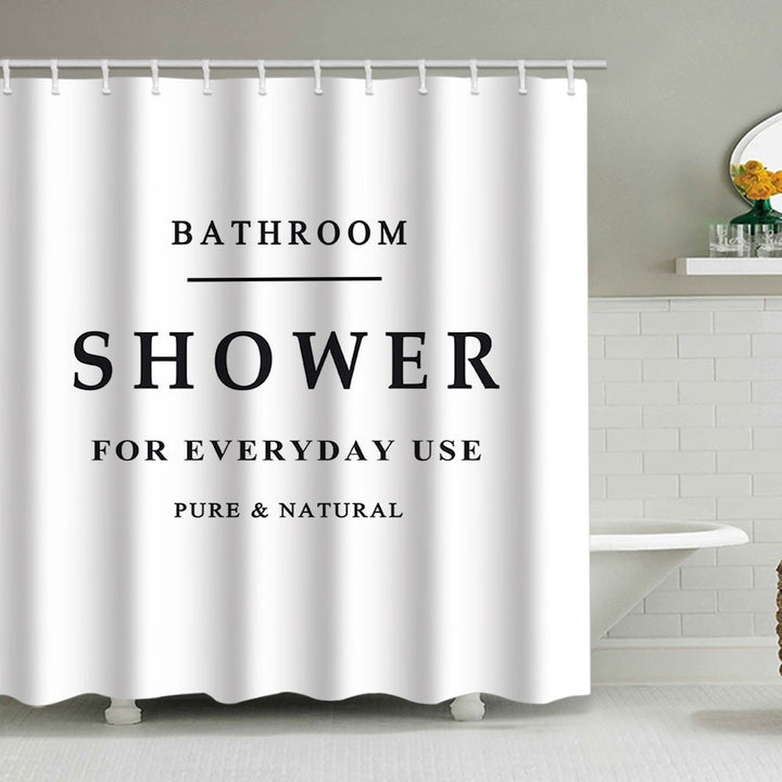 Minimalist Shower Curtain Bowlift