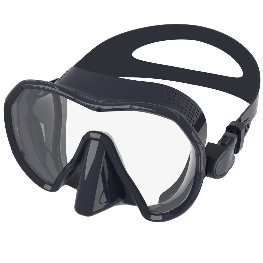 Diving mask with wide field of vision and innovative anti-fog technology Bowlift
