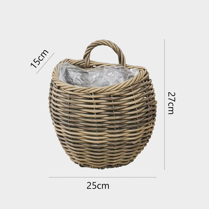 Decorative storage basket with handle Bowlift