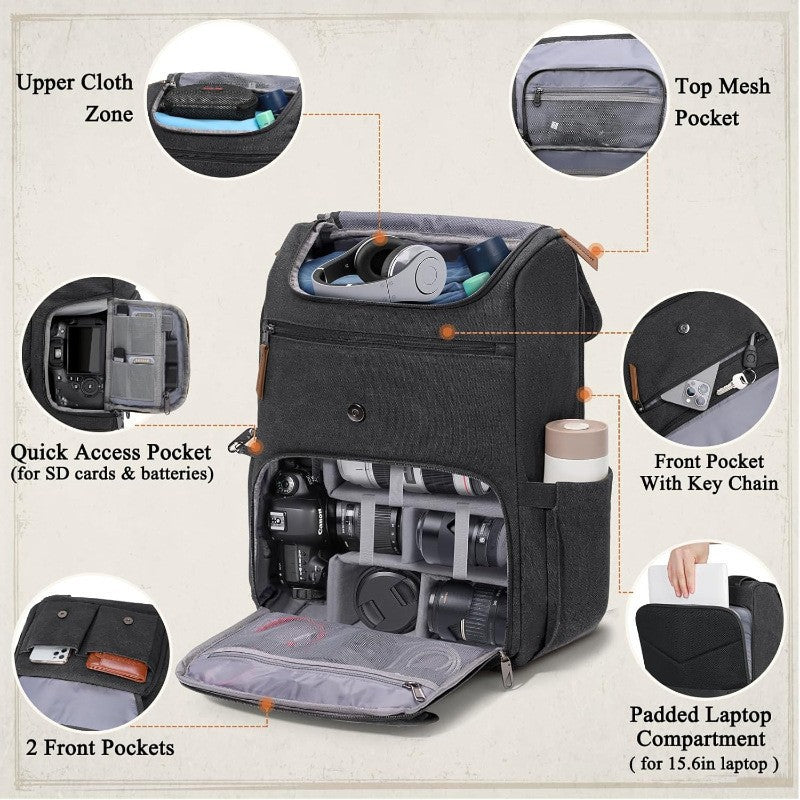 Multifunctional Photography Backpack Bowlift