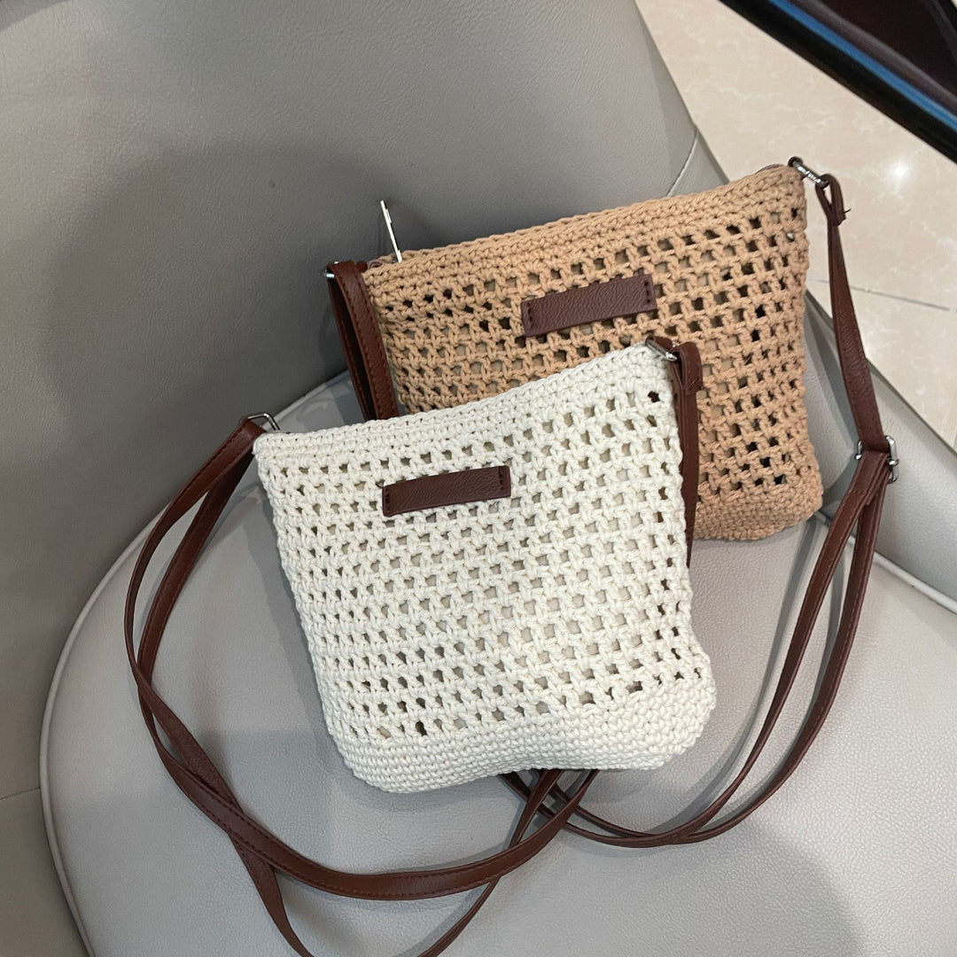 Hand-knotted shoulder bag in modern design Bowlift