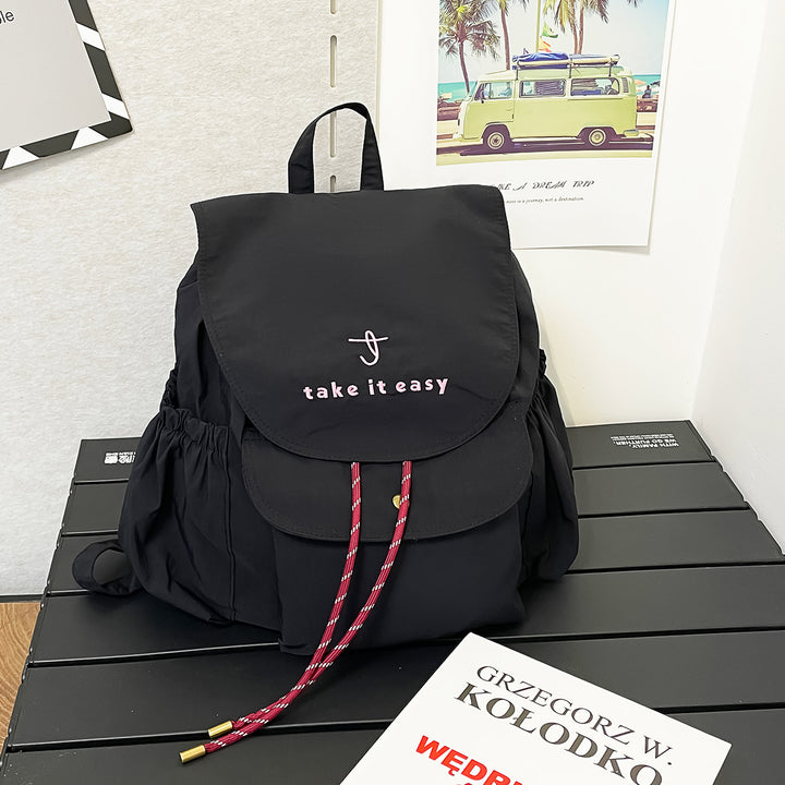 Casual Drawstring Closure Backpack Bowlift