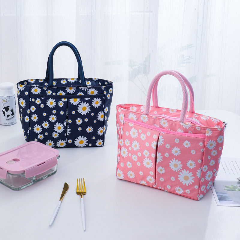 Stylish Floral Print Tote Bag Bowlift