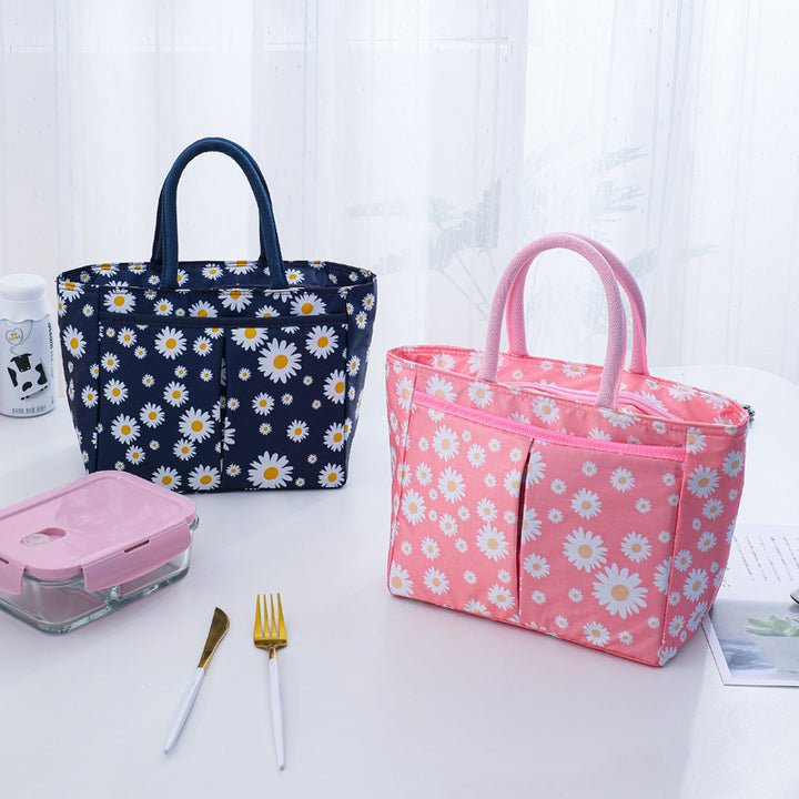Stylish Floral Print Tote Bag Bowlift
