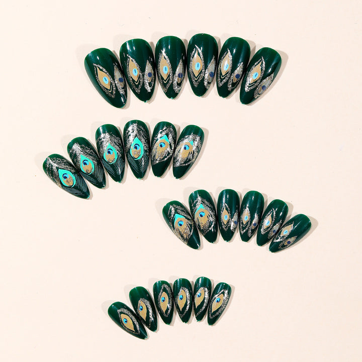 Elegant Peacock Nail Art Kit Bowlift