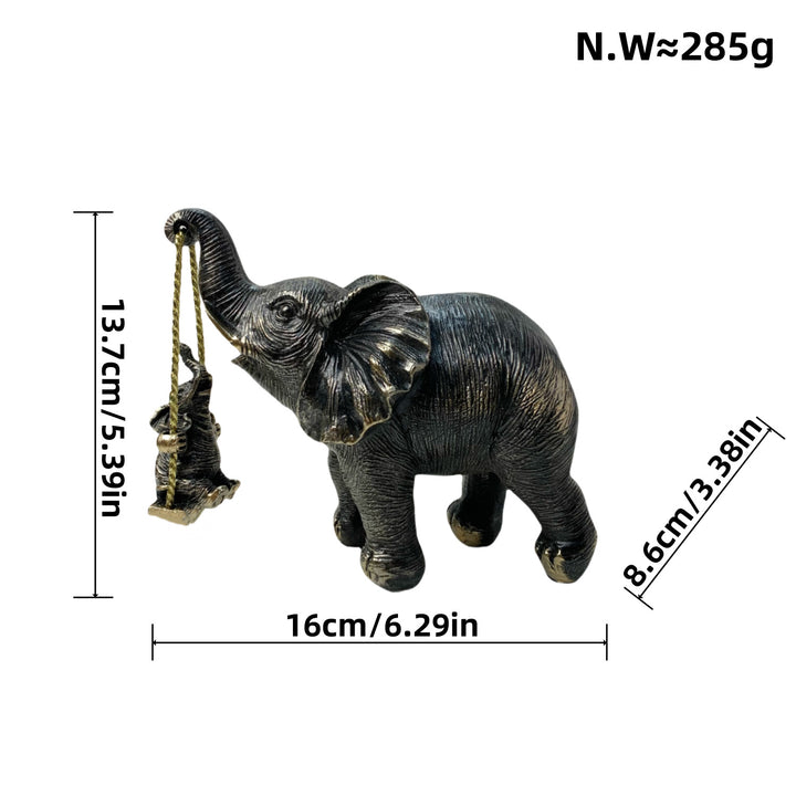 Decorative elephant figure with child Bowlift