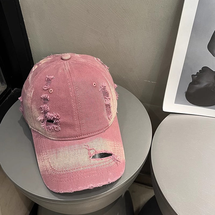 Men's Distressed Denim Cap Bowlift 1784188541
