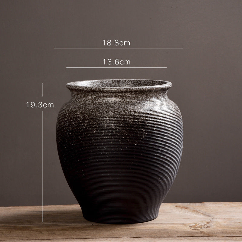 Textured Decorative Ceramic Pot