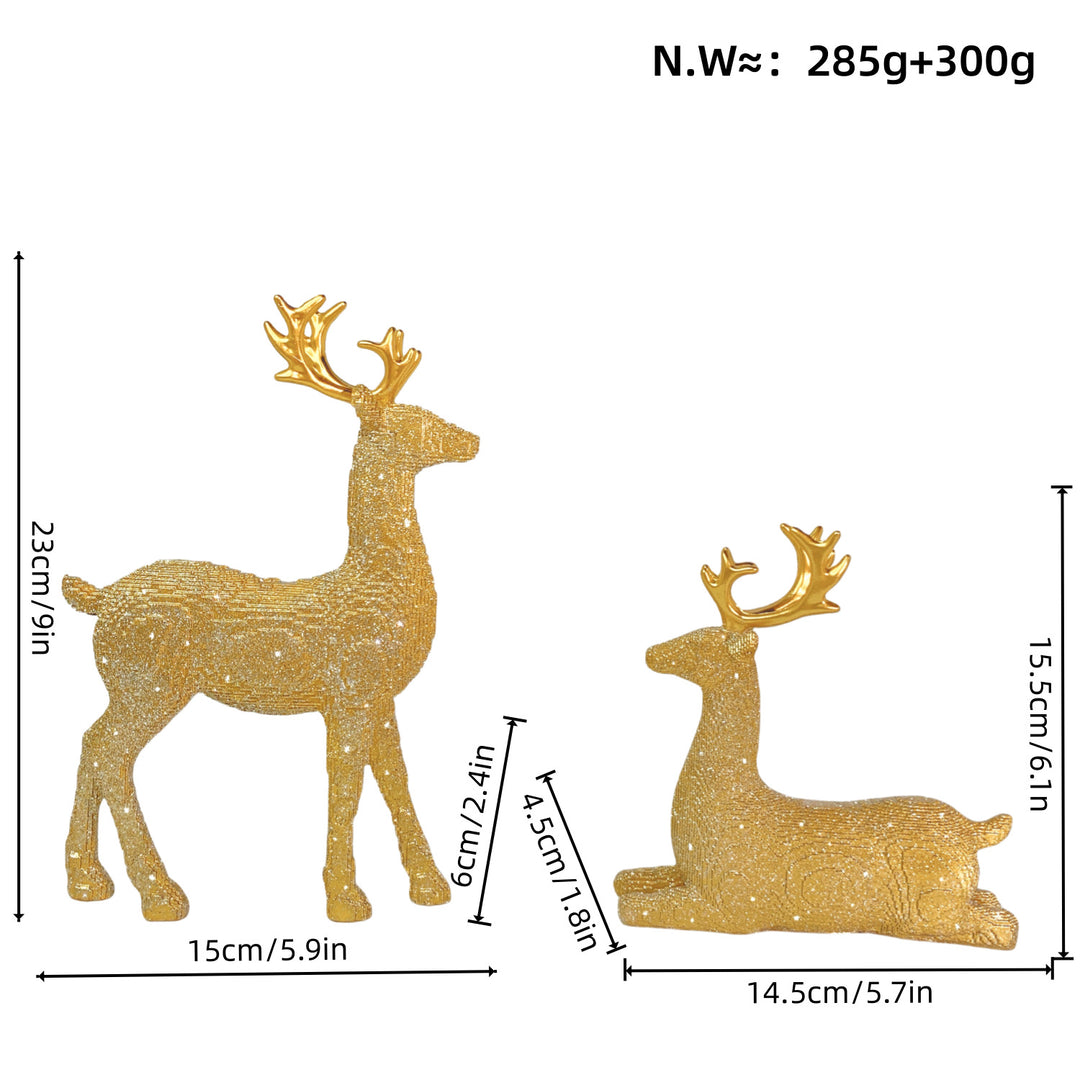 Elegant Christmas decoration in the form of reindeer Bowlift