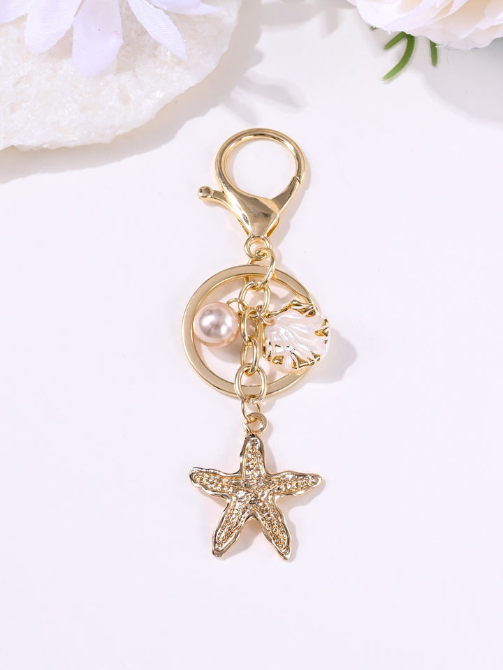 Keychain with Maritime Star Motif Bowlift