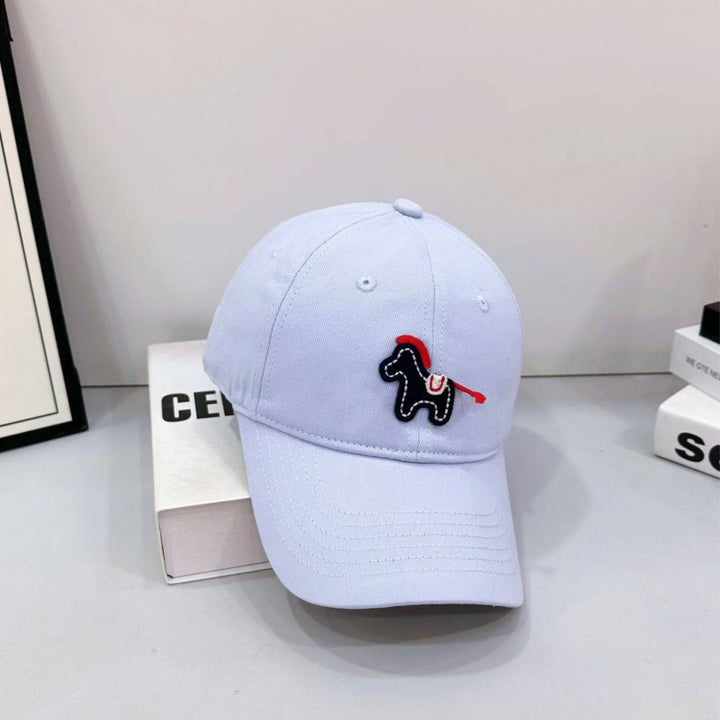 Women's Playful Embroidered Pony Baseball Cap Bowlift