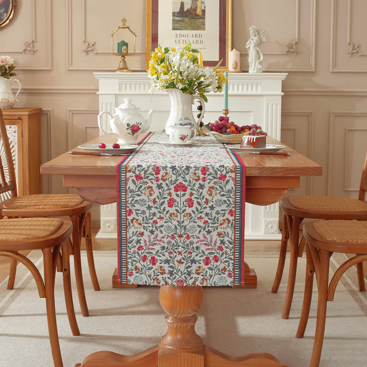 Handcrafted Floral Pattern Table Runner