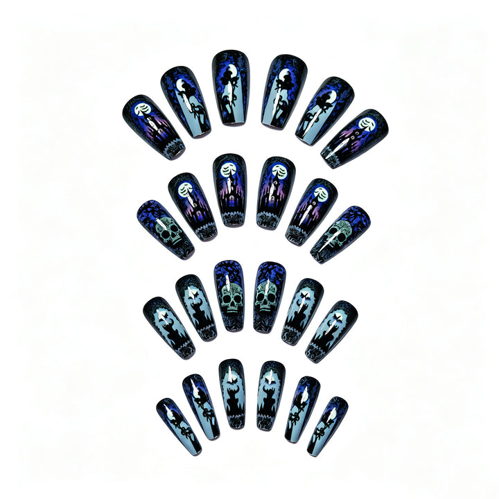 Gothic Themed Nail Art Bowlift