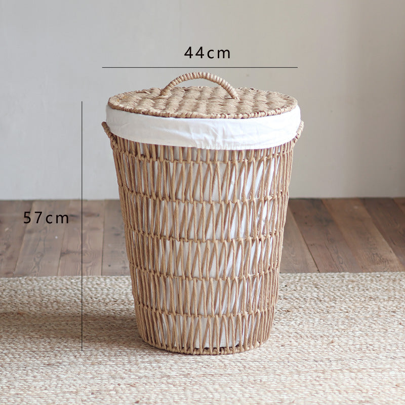 Stylish laundry basket with lid Bowlift