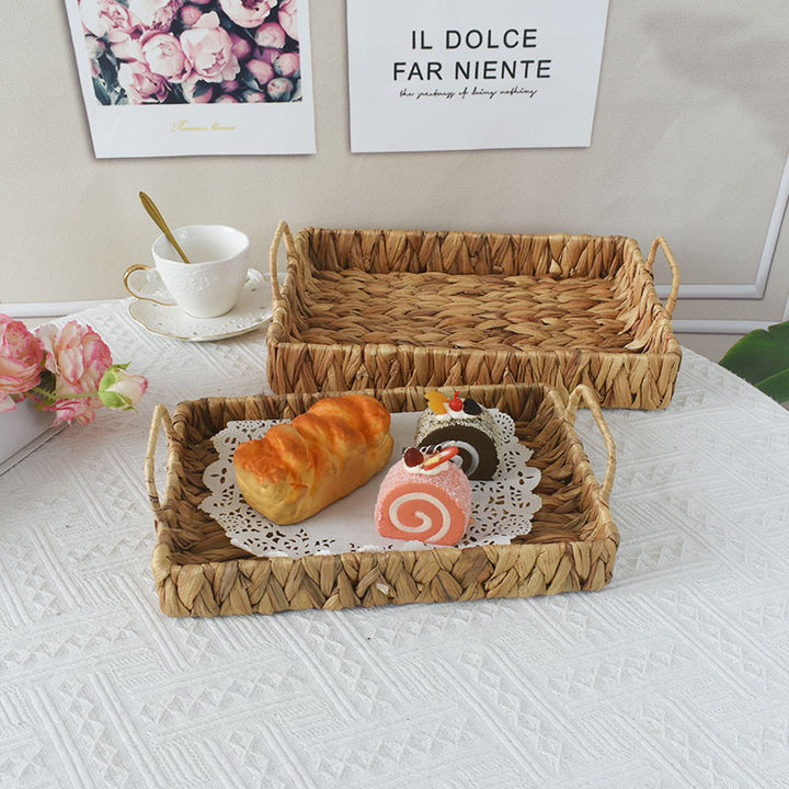 Handwoven Storage Tray Bowlift