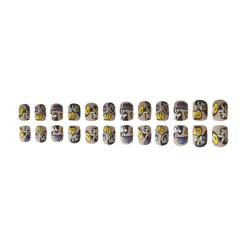 Creative Nail Art Set with Graffiti Designs Bowlift