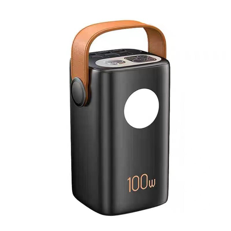Portable power station with high power output and ergonomic carrying handle Bowlift