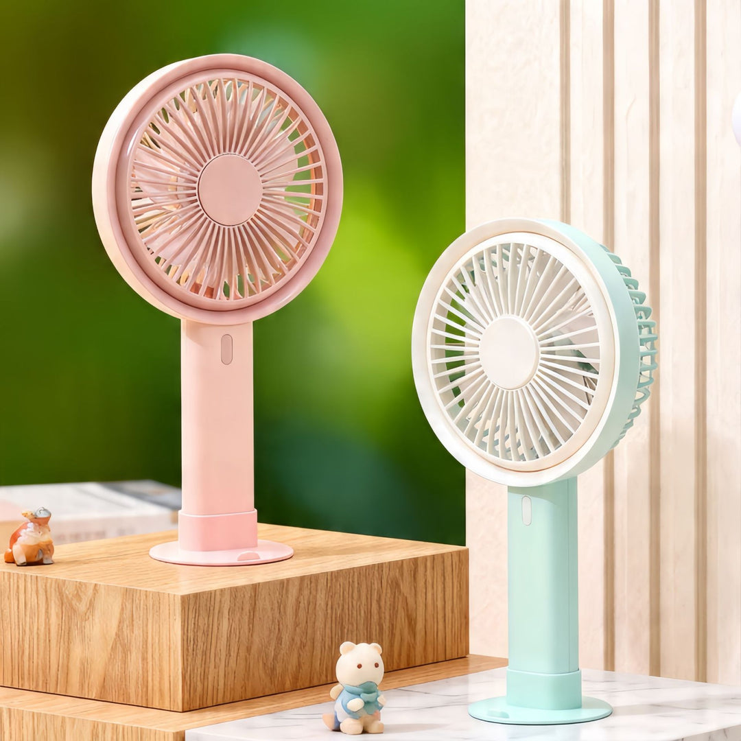 Ladies Portable Table Fan with Elegant Control Bowlift