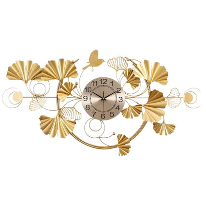 Decorative Wall Clock with Floral Design Bowlift