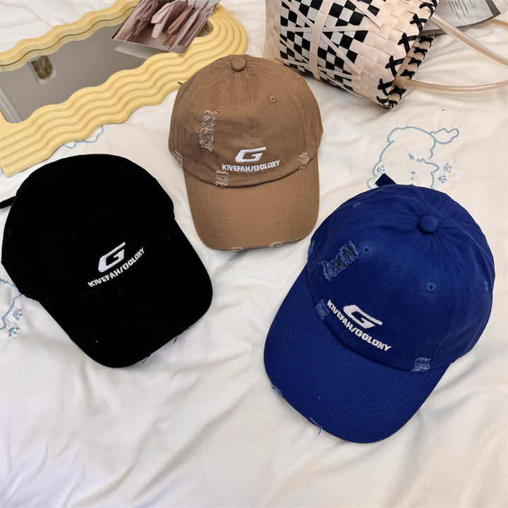 Men's Distressed Casual Baseball Cap Bowlift