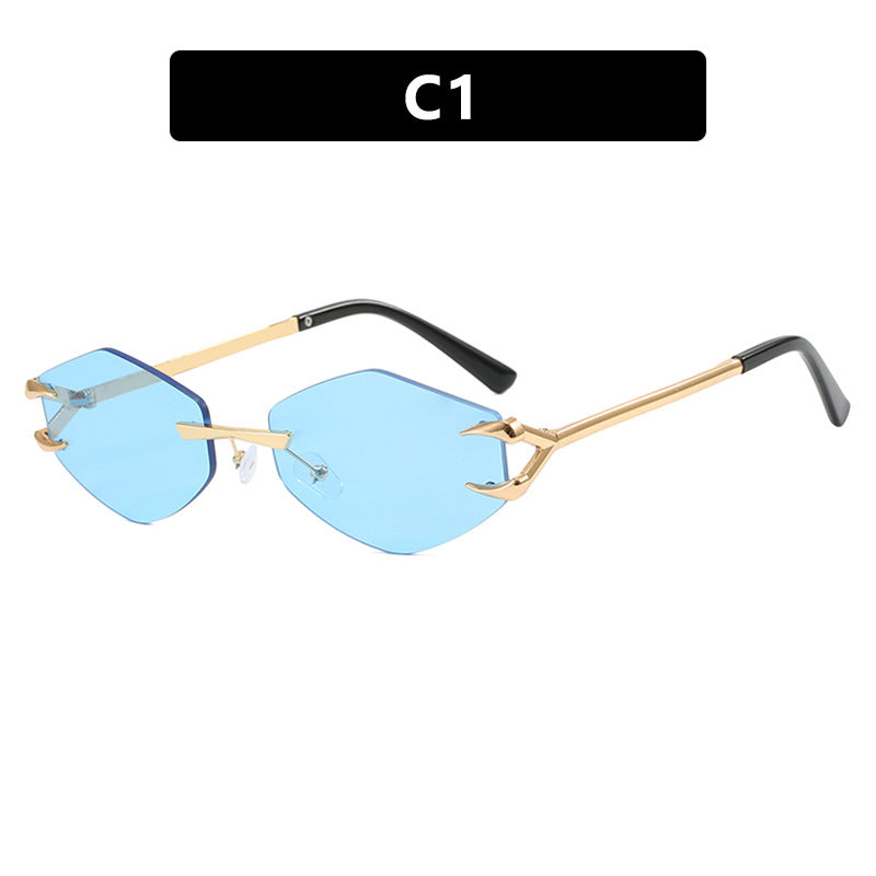 Women's extravagant hexagonal sunglasses with innovative frame and UV protection Bowlift