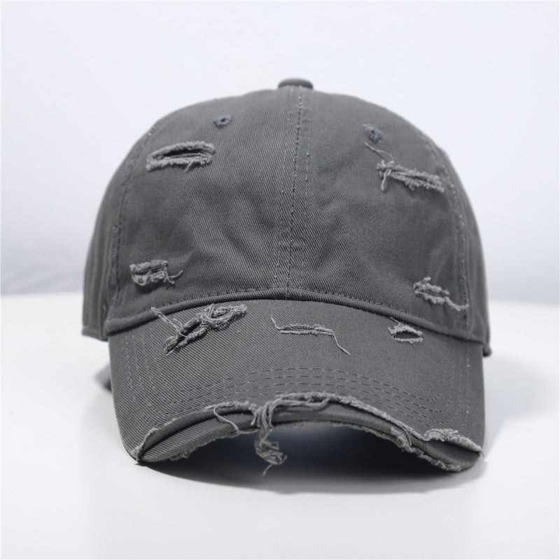 Women's Distressed Classic Baseball Cap Bowlift