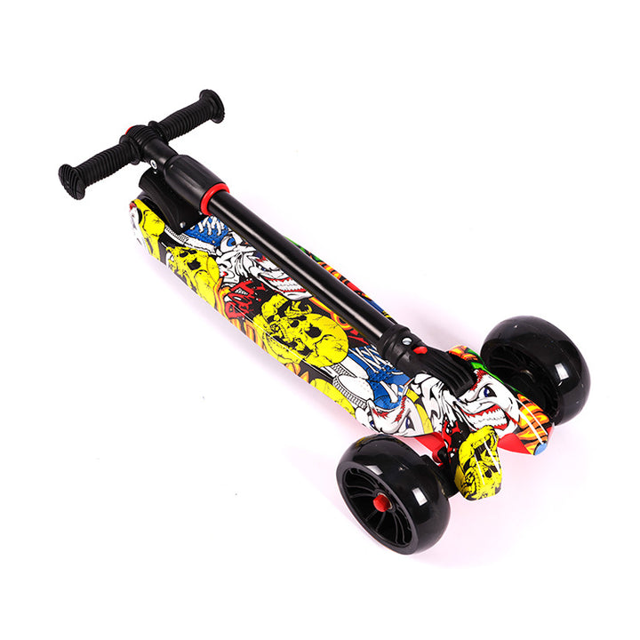 Colorful Graphic Kick Scooter Bowlift