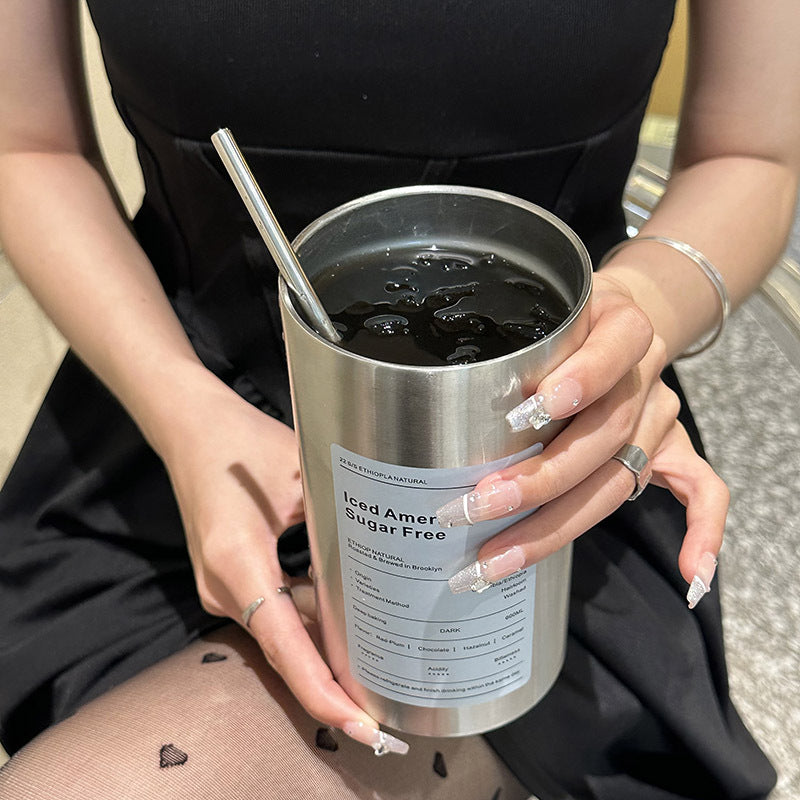 Women’s insulated mug with integrated straw and practical lid Bowlift