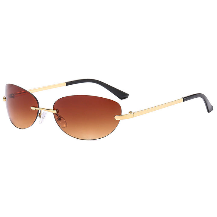 Ladies fashionable sunglasses in elegant half frame-B design Bowlift