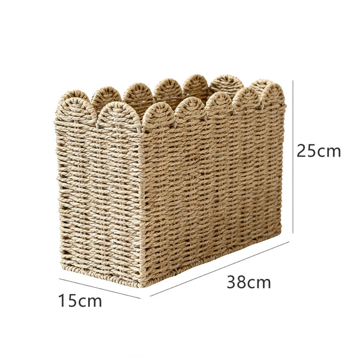 Decorative storage basket made of high-quality natural material Bowlift